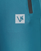 TEAL BLUE STRETCHABLE TROUSER - VENARI
